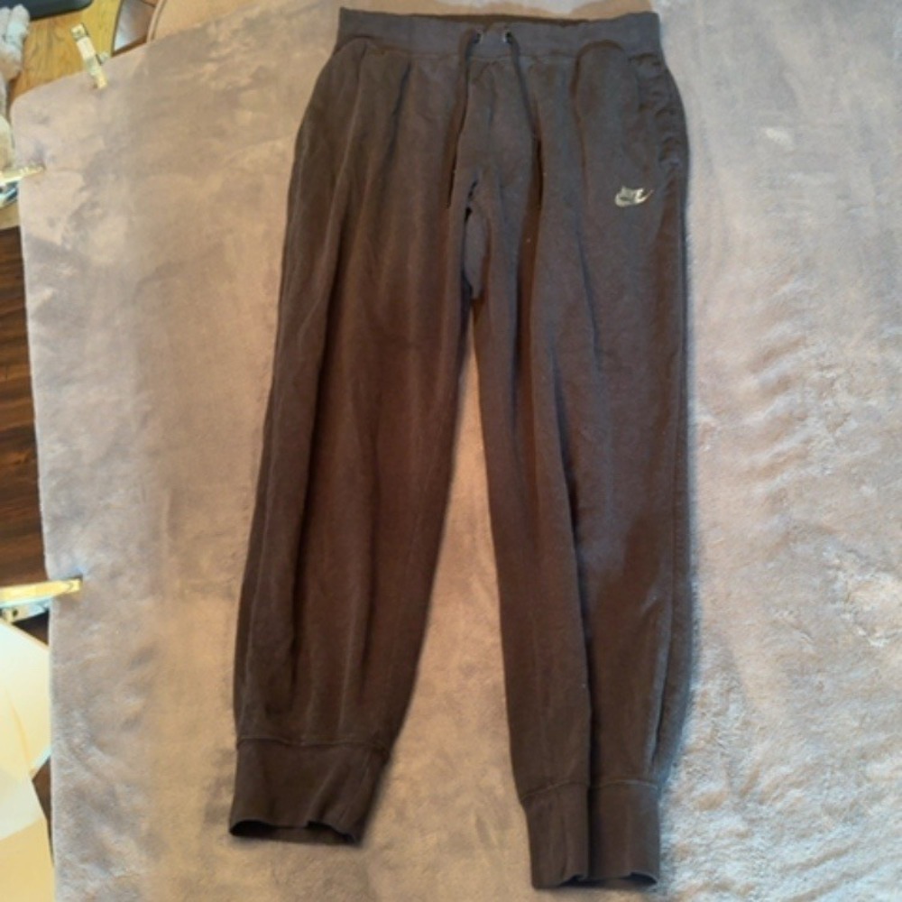 Nike Joggers Women Large Black Just Do It Graphic Athletic Lounge